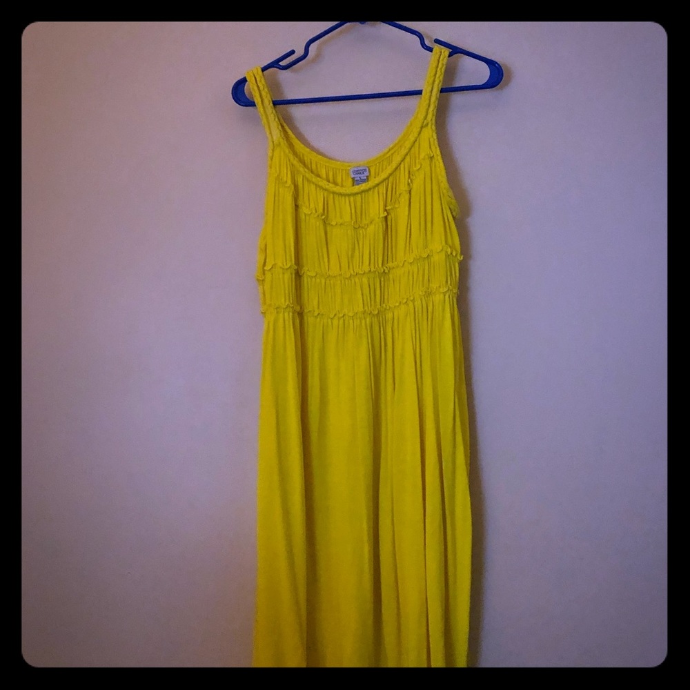 Charming Charlie yellow braided strap dress L